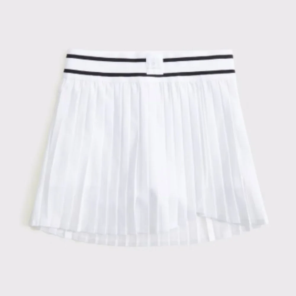 Abercrombie & Fitch Kids White Pleated Skort YPB Girls Size 7/8 Pockets